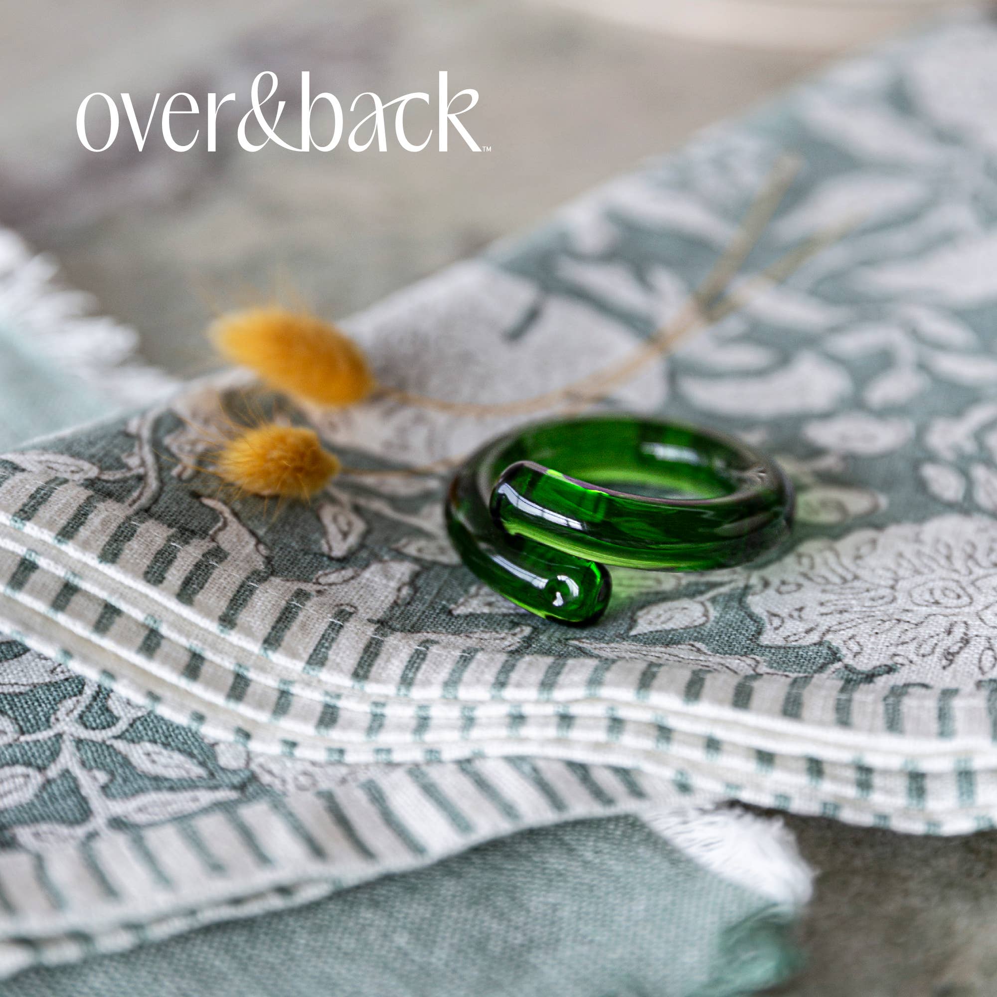 over&back - Wholesale Napkin Ring - Glass Napkin Rings – Hosting Essential – Set of 421