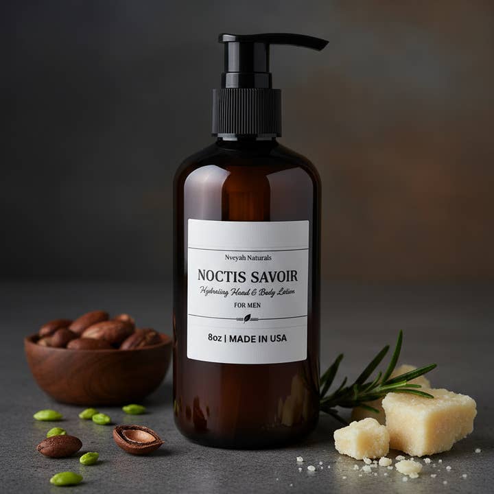 Noctis Savoir-Men’s Hydrating Hand and Body Lotion for wholesale by Nveyah Naturals