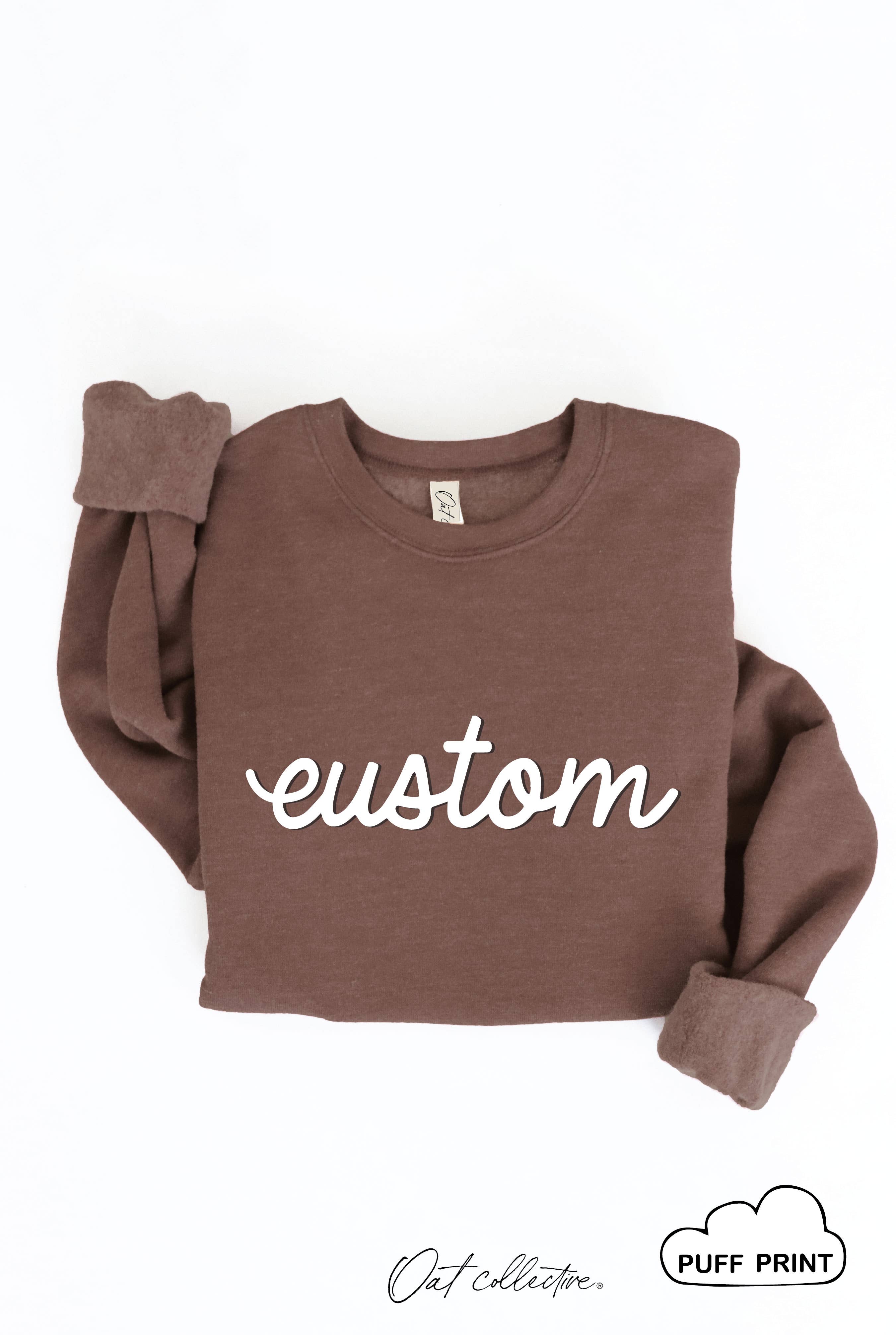 OAT COLLECTIVE - Wholesale Graphic Sweatshirt - Women's - CUSTOM PUFF Graphic Sweatshirt21