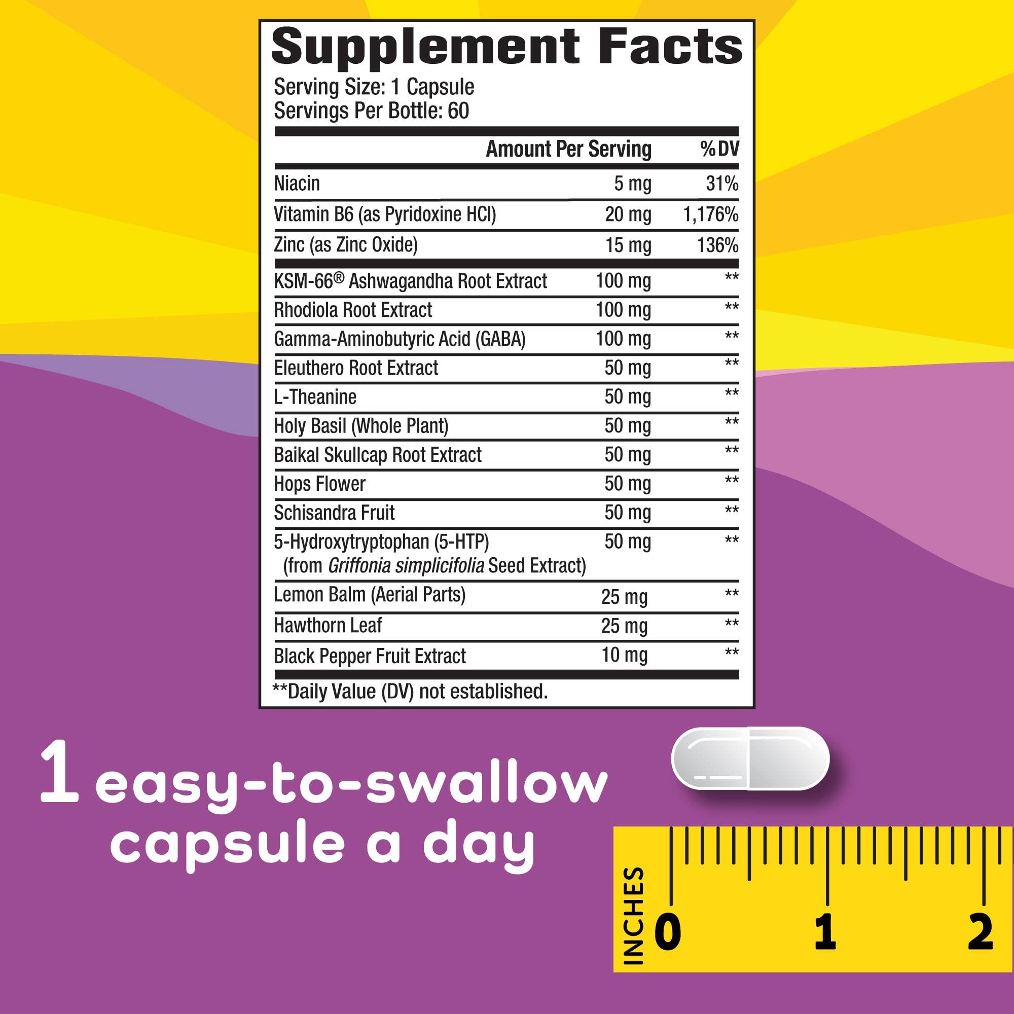 Lifeable - Wholesale Oral Supplement/Vitamin - Calmable Stress Relief for Women Capsules1