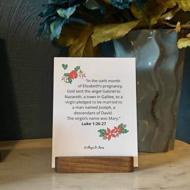 Blessed Be Boutique - Wholesale Christmas Card - 25 Days to Jesus Scripture Cards6