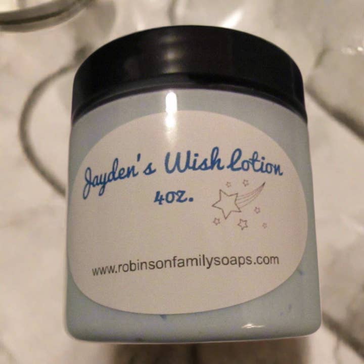 Jayden's Wish Lotions for Sensitive Skin & Skin Aliments Scented & Fragrance Free for wholesale by Robinson Family Soaps LLC