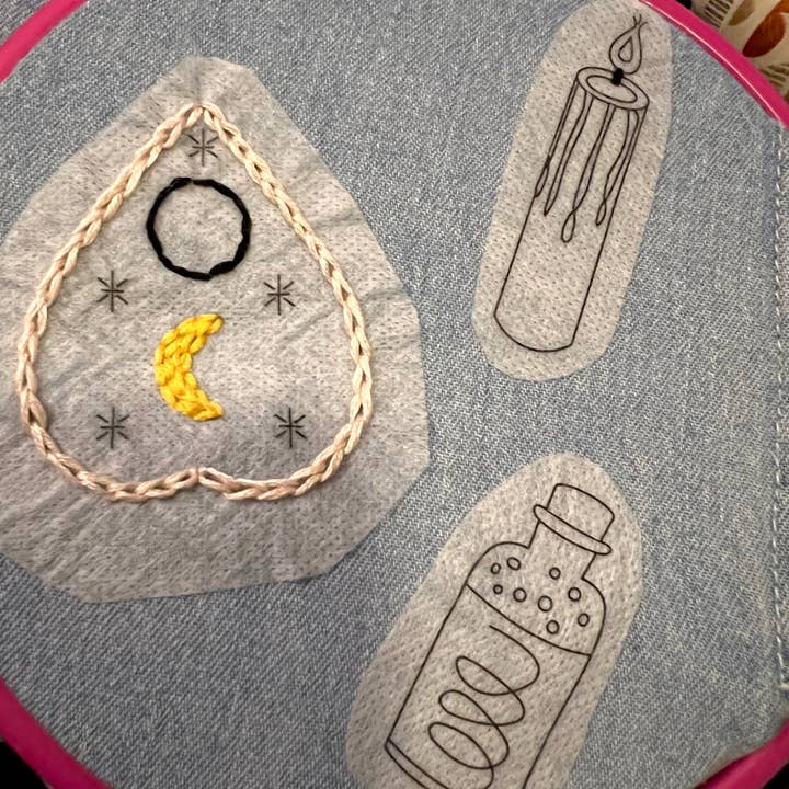 Wrenbirdarts - Vendita all'ingrosso Attrezzatura per ricamo/punto croce - Set di motivi da ricamo Witchy2