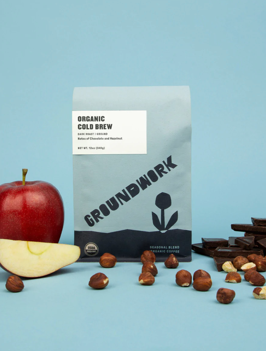 Groundwork Coffee Roasters - Wholesale Ground Coffee - Cold Brew Blend - Organic Dark Roast (Ground)1