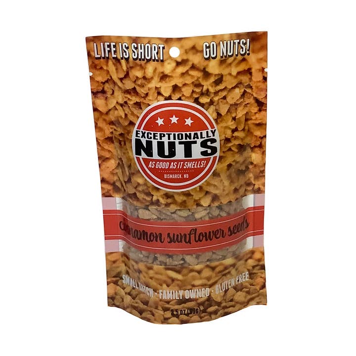 Exceptionally Nuts - Wholesale Nuts - Small Cinnamon Sunflower Seeds-3.5 oz0