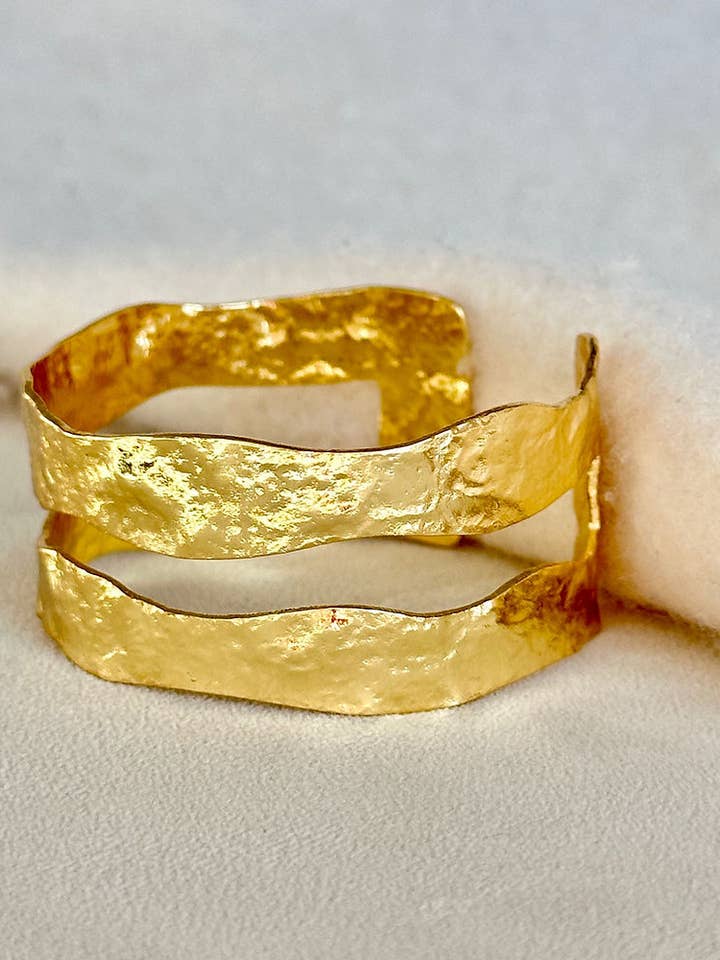 Double Plated Cuff for wholesale by Easton Elle Jewelry