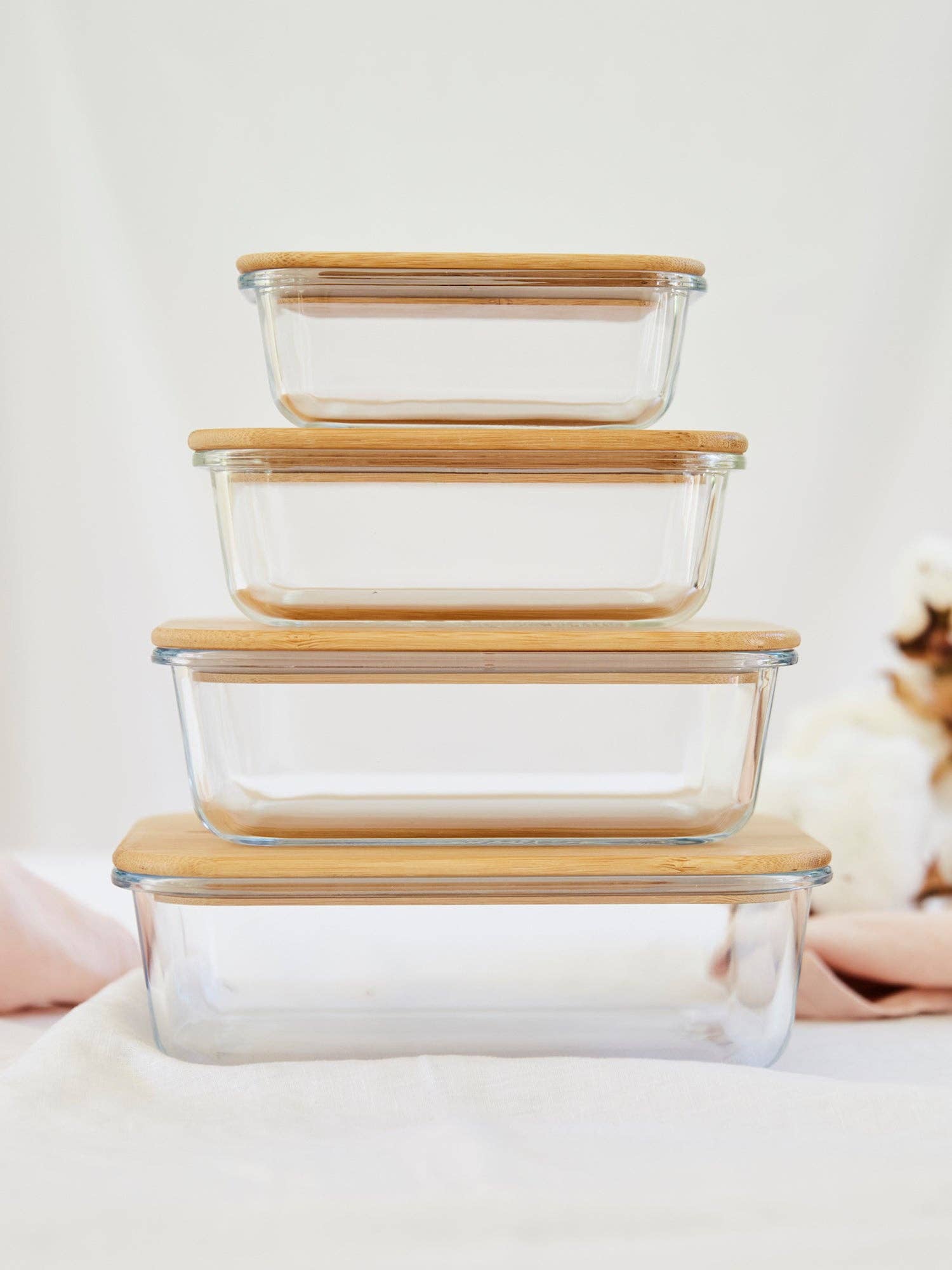 The Conscious Store - Wholesale Food storage container - Glass Storage Containers (Set of 4)0