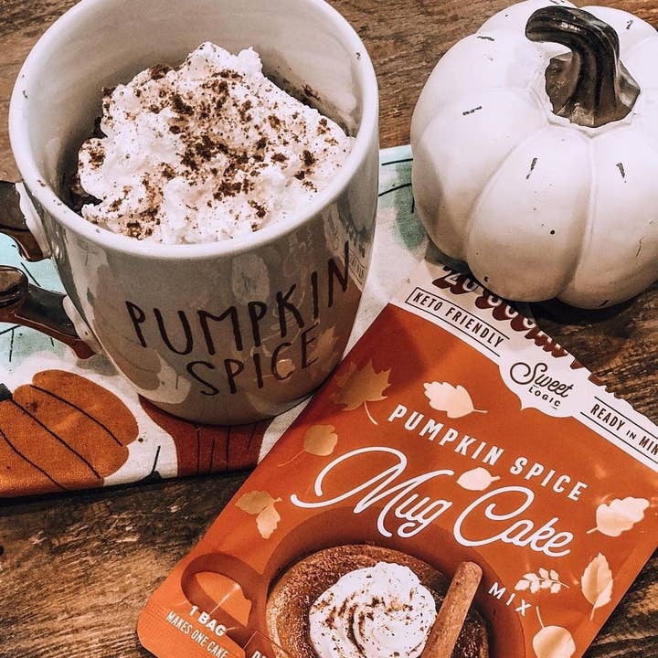 Sweet Logic - Wholesale Cake Mix - Pumpkin Spice Mug Cake Quick Mix - Keto, Low-Carb (Single)