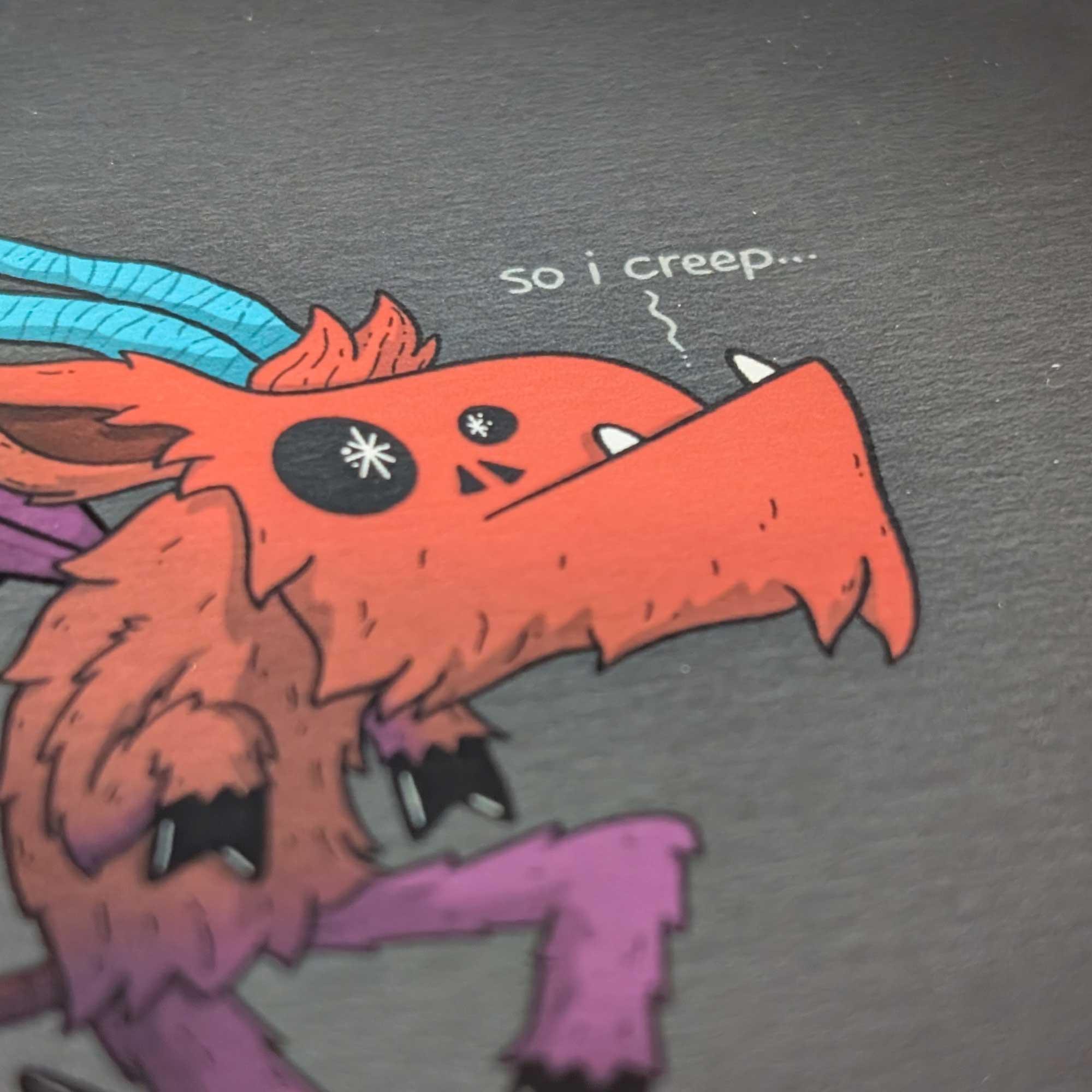 Hi, Hello There - Wholesale Art Print - The Jersey Devil Creepin' | 4x4 Mini Art Print4