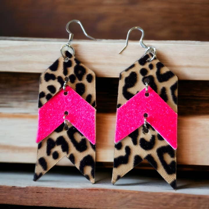 Leopard and Hot Pink Chevron for wholesale by Bushleys Beauties, LLC