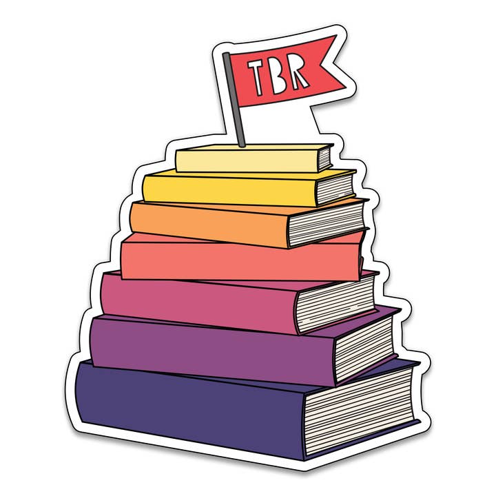 TBR Pile - 3" vinyl sticker for wholesale by Near Modern Disaster