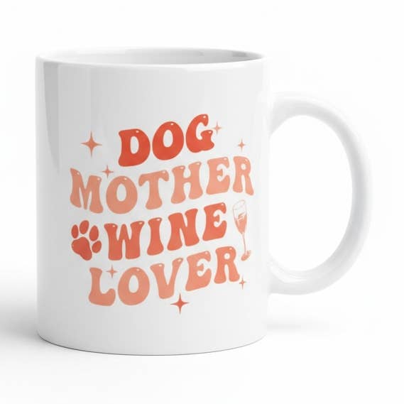 Dog Mother Wine Lover Mok 11oz voor wholesale door Teckels Tales Travels