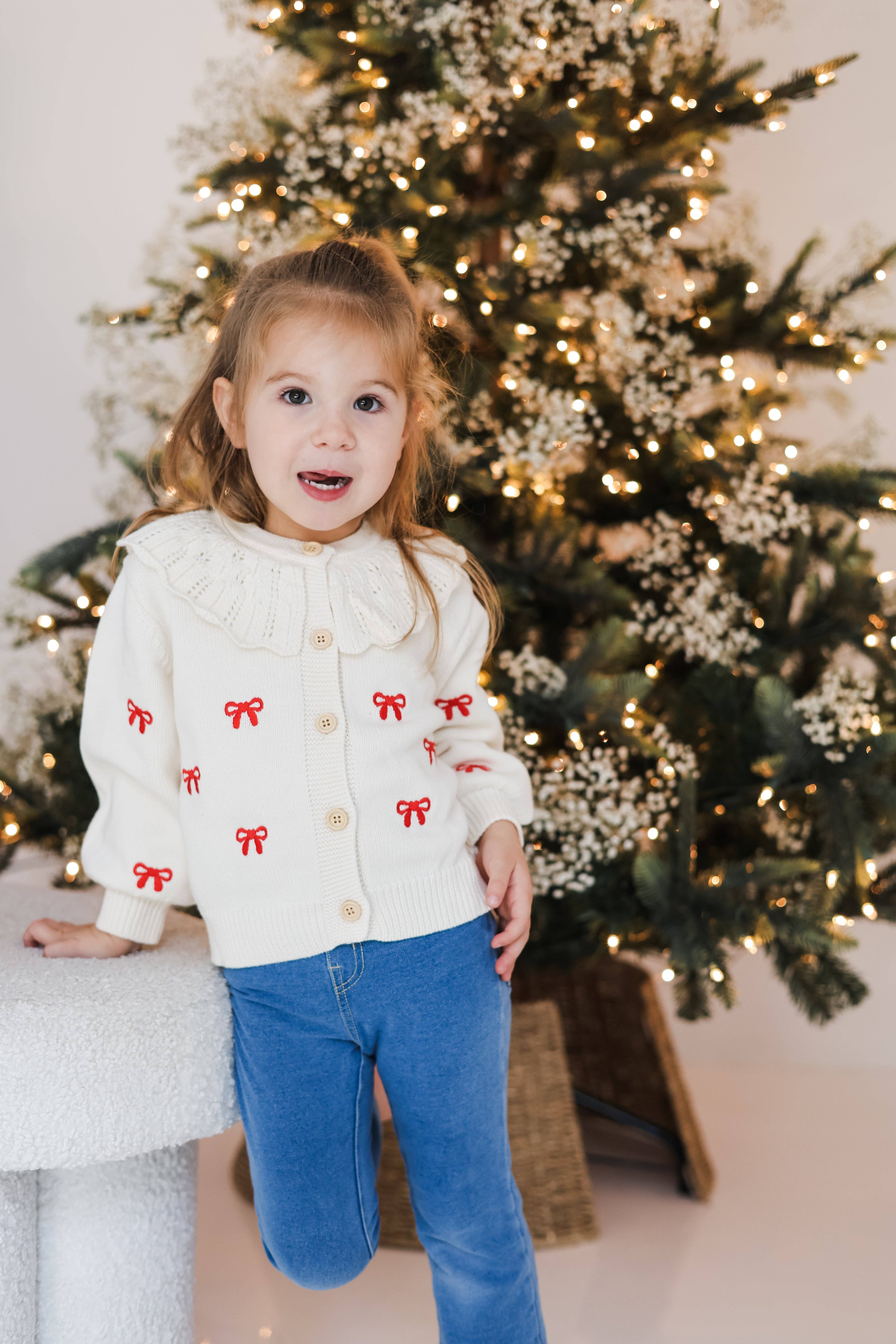 Celebrate Your Tribe - Wholesale Cardigan - Baby - Red Bow Cardigan2