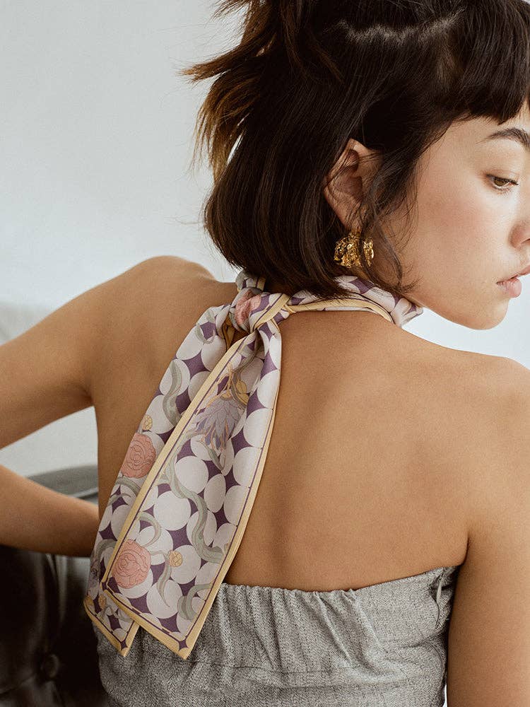 Gul „Drøm“ Silke Twilly Neck Bow - Gul for engroshandel på Faire1