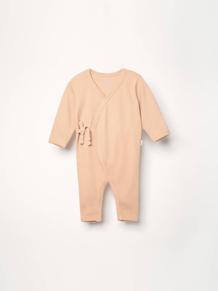 Babykimono-jumpsuit van biologisch Pima katoen - roze voor wholesale door Granelito