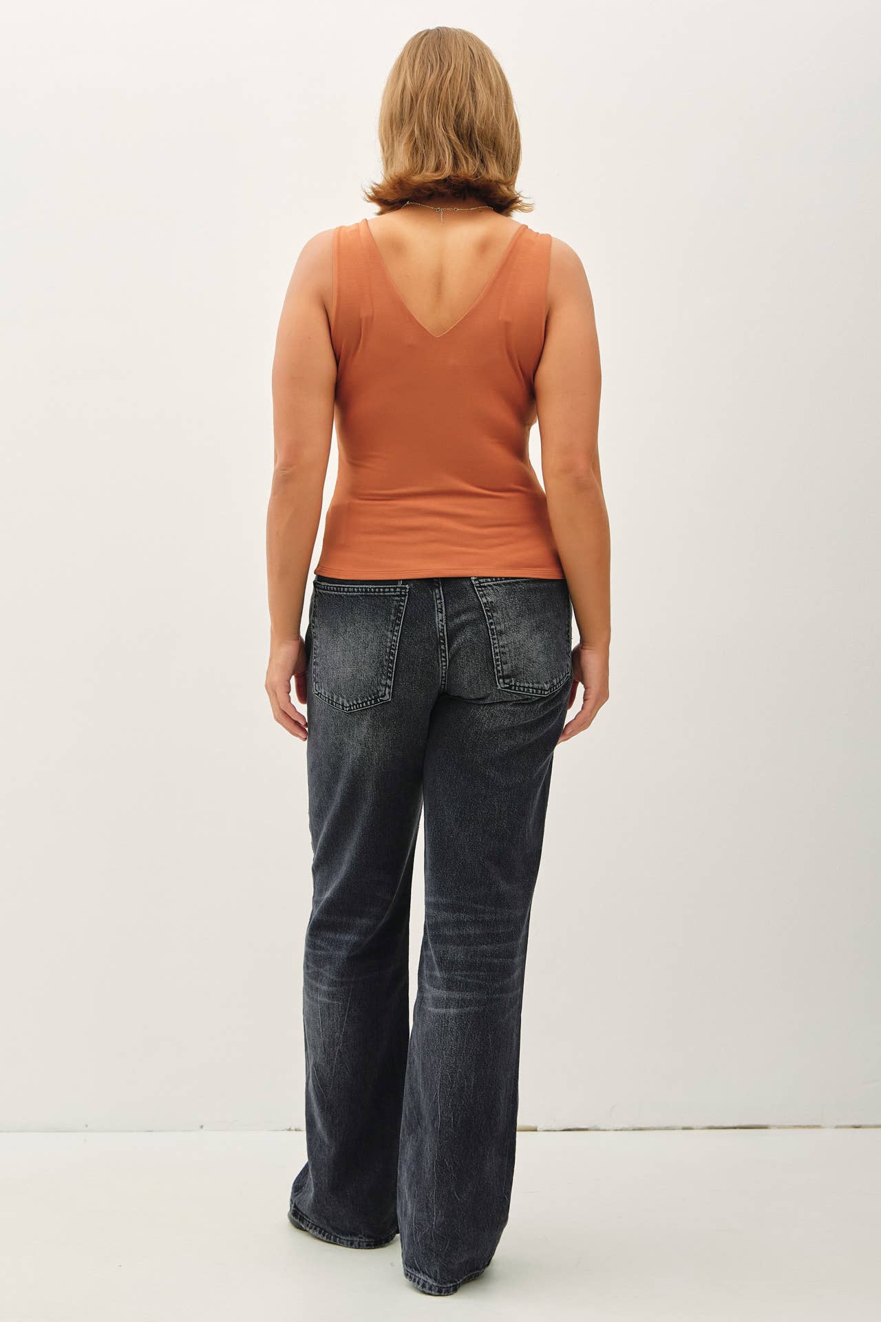 Be Cool - Wholesale Tank Top - Women's - PLUS [SOFT CORE] BASIC V-NECK F AND B TANK 7