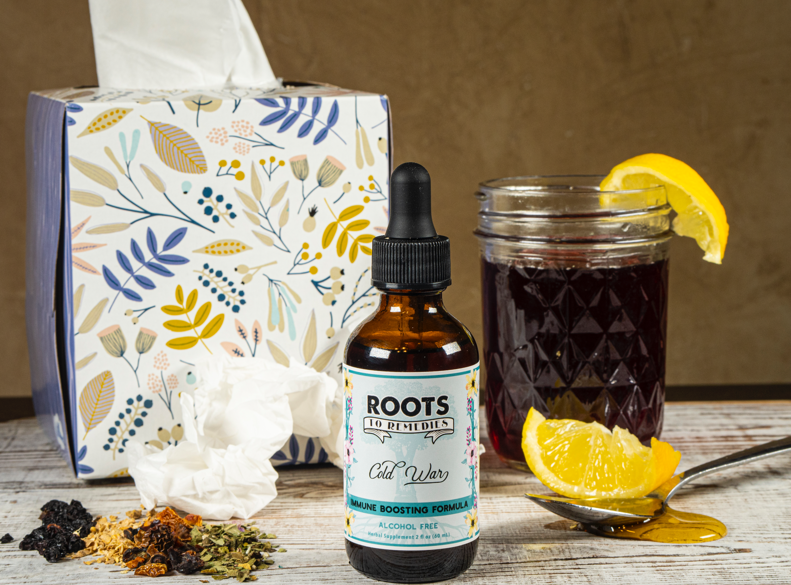 Roots To Remedies – wholesale Oralt tillskott/Vitamin – 1 oz kalla kriget immun öka örtextrakt1