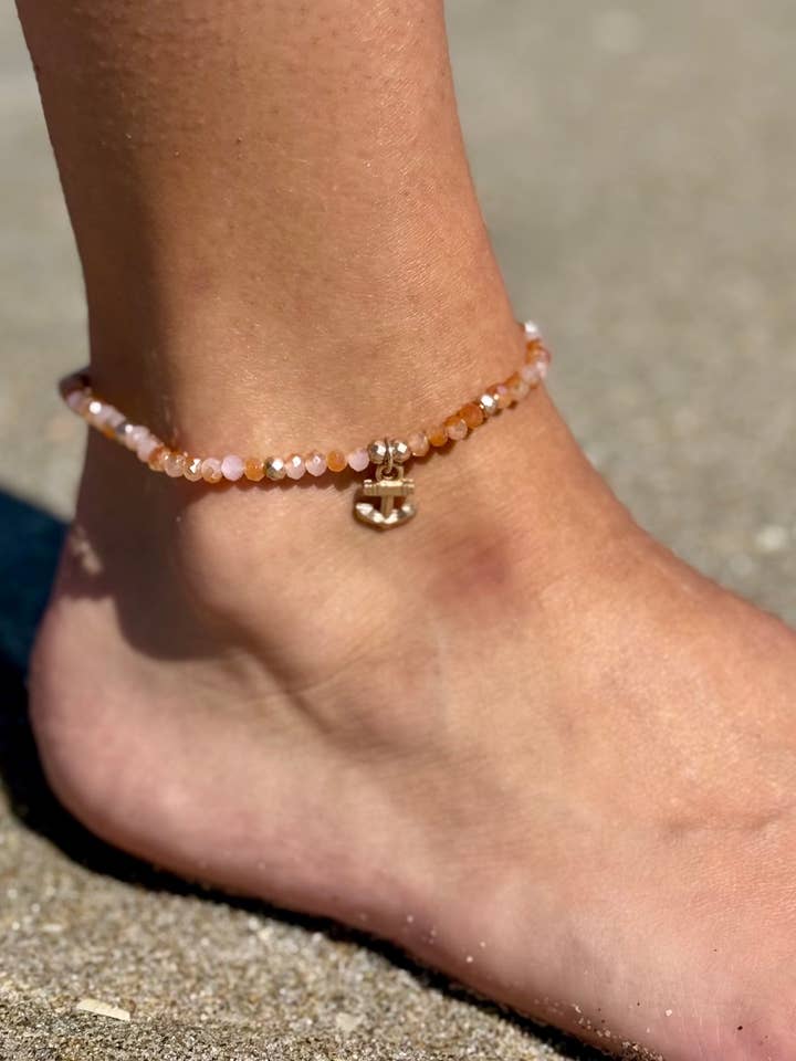 Chevillière avec breloque ancre pour la vente par Offshore Surf Co