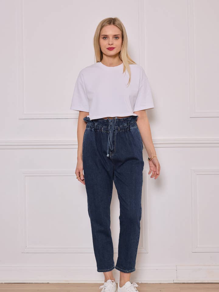 Mom cut denim jeans - G2199 for wholesale by ESTEE BROWN