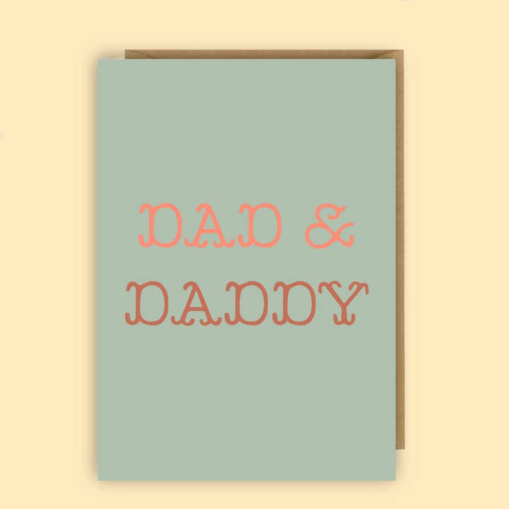 Fars dag-kort, HBT, gay pappor, Pappa & Daddy, fars dag för wholesale av The Queer Store