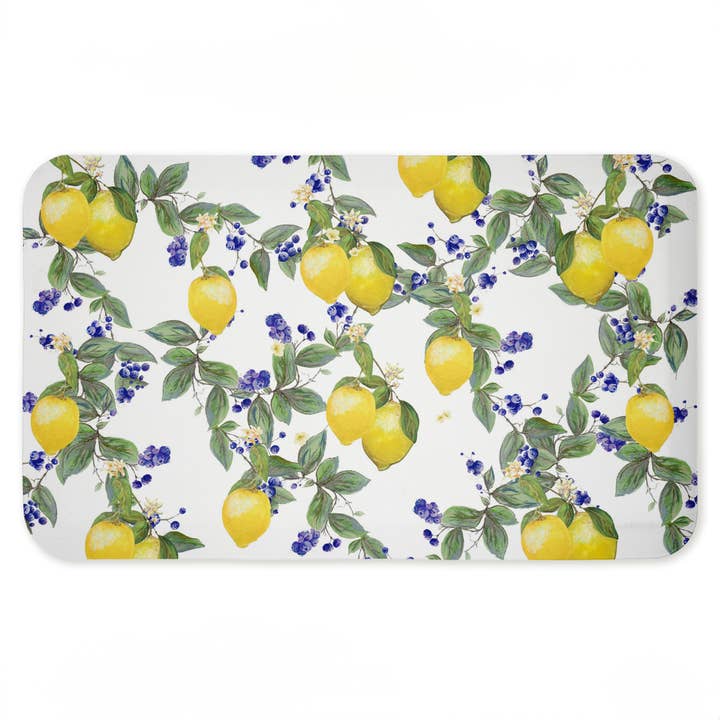 Stupell Industries - Wholesale Floor Mat - Lemon Pattern Floor Mat, 30"x18"19