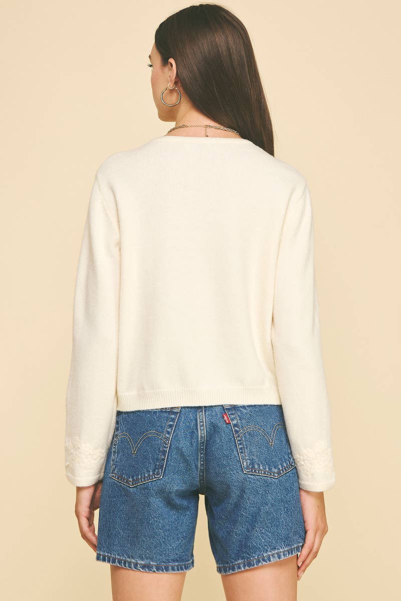 PINCH - Venta al por mayor Jersey de punto - Mujer - JERSEY DE PUNTO BORDADO FLORAL - 6371WM4