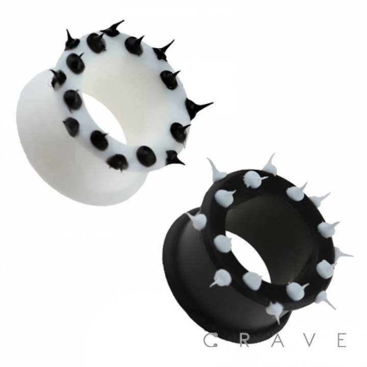 CRAVE BODY JEWELRY - Vente Chaînes visage/corps - BOUCHON TUNNEL ULTRA FLEXIBLE À POINTES MULTIPLES ET À DOUBLE ÉVASEMENT