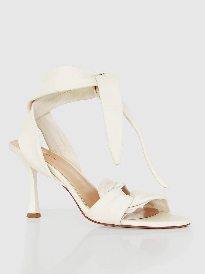 belle & bloom - Wholesale High heels – Women’s - Bad Liar Leather Tie Heeled Sandal2