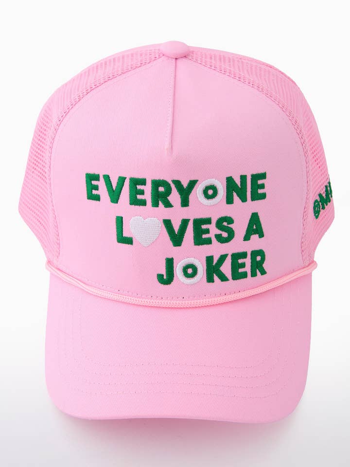 Pink Everyone Loves a Joker Hat for wholesale by Oh My Mahjong