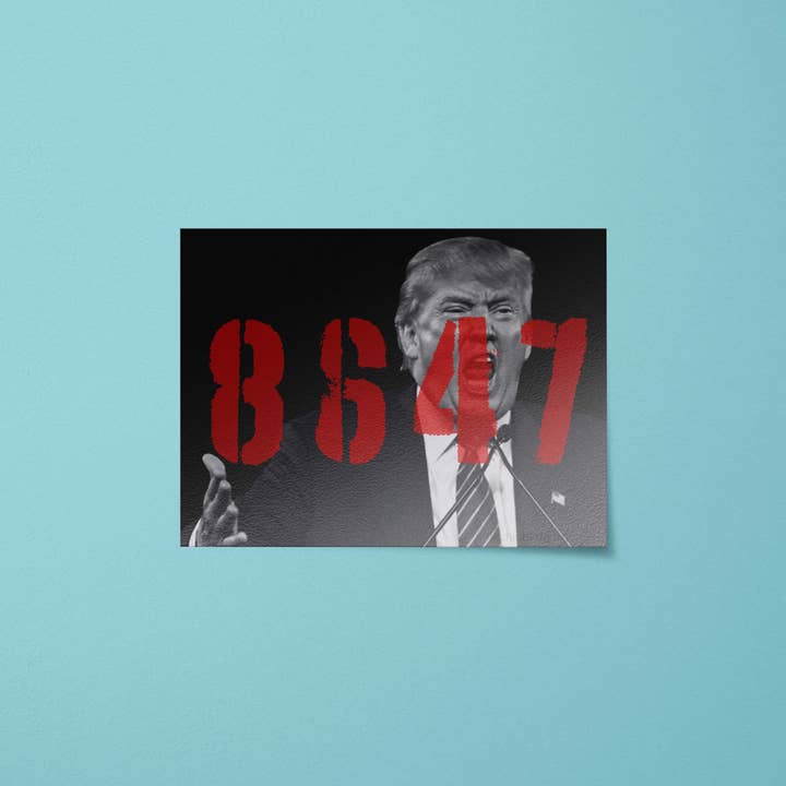 BitchinDesignCo - Wholesale Sticker - 8647 Bumper Sticker | Fuck Trump Stickers | Anti Trump