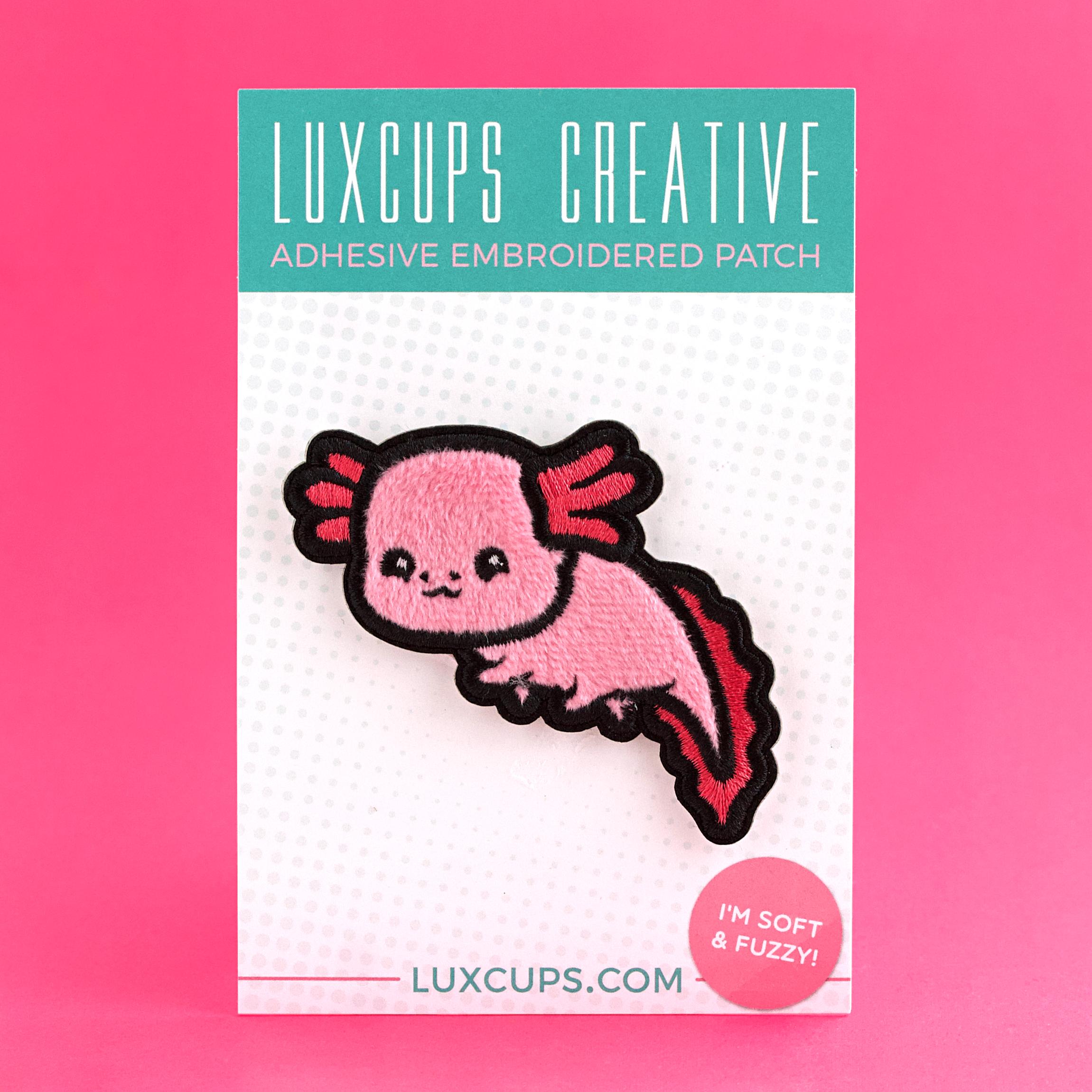 LuxCups Creative - Wholesale Patch - Axolotl Fuzzy Patch4