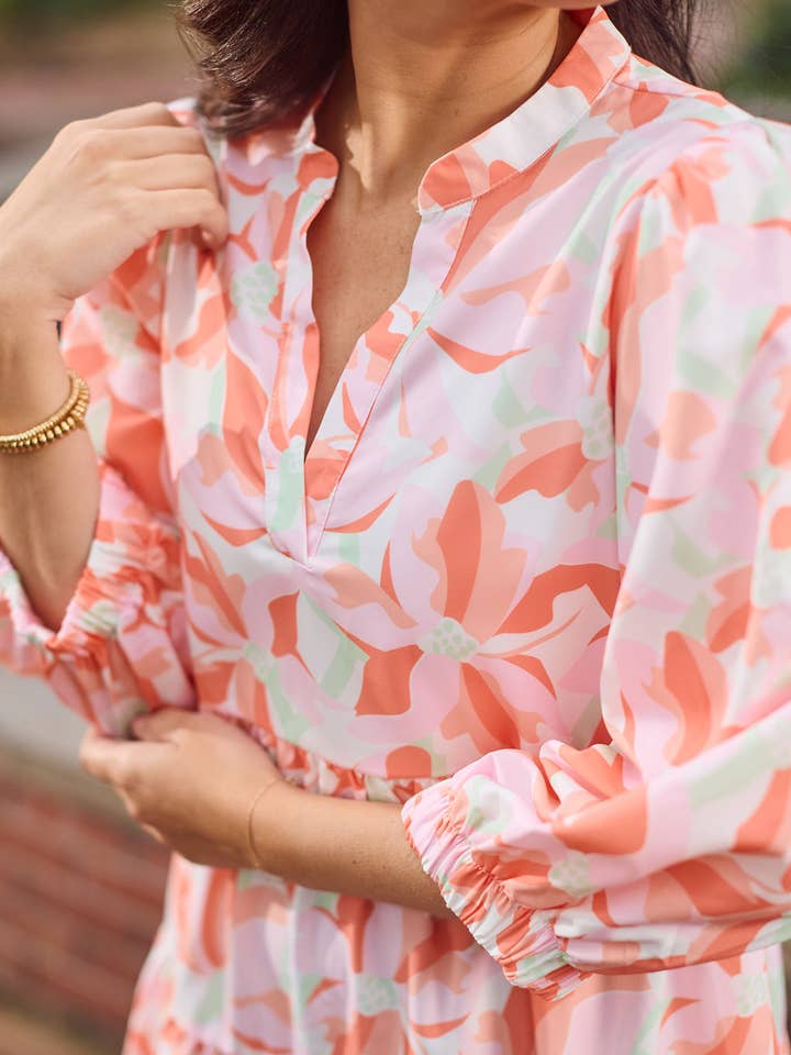 Mary Square - Wholesale Dress - Women's - Cooper Dress | Botanical Bliss White