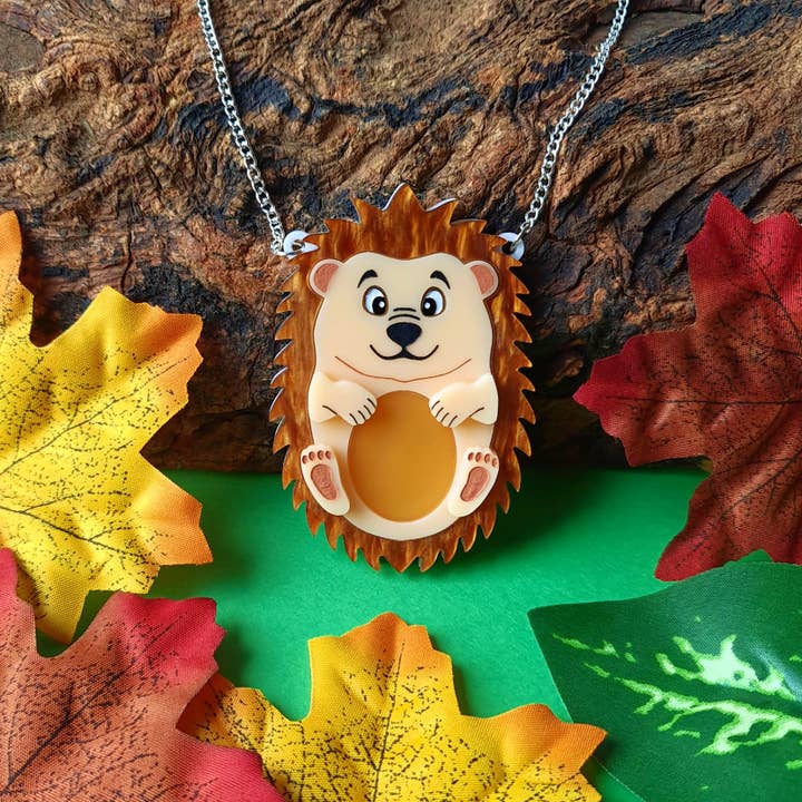 Henry the Hedgehog Necklace for wholesale by Stars & Red Roses