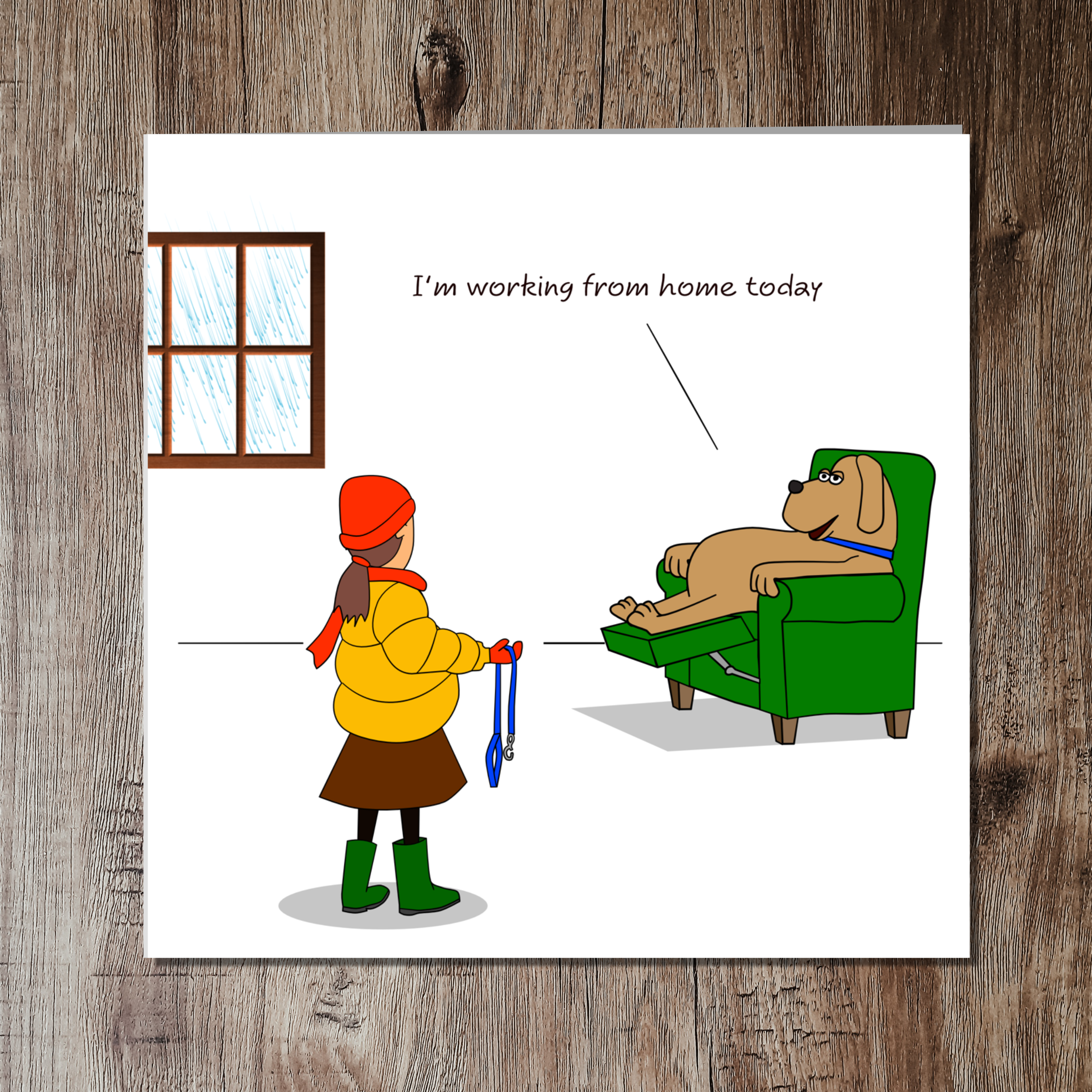 Swizzoo Cards – wholesale Birthday card – Funny Birthday Card for Dog Owner for Dad Mum Friend Family Work from Home Humorous Cute Cheeky Labrador Retriever Spaniel2