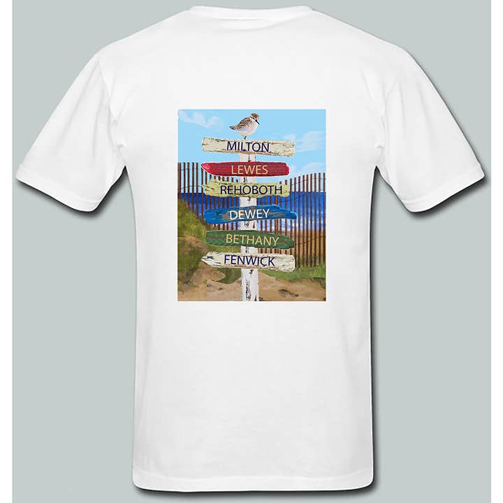 Camiseta de algodón Gildan 500 con letreros de madera flotante personalizados con 7 nombres para venta al por mayor de Taylor & Co. - The Taylor Collection