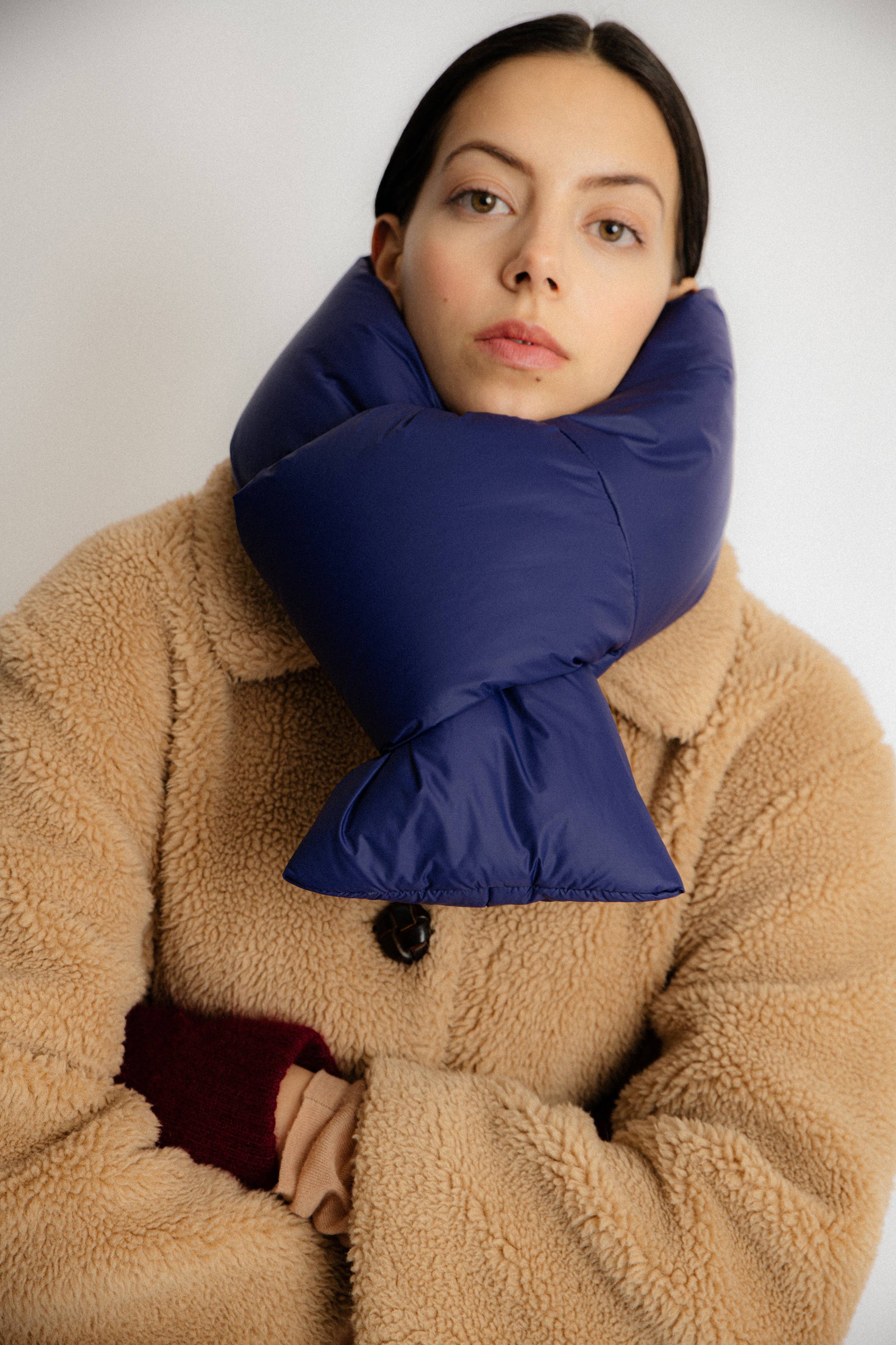 Abstract - Wholesale Scarf - Women's - Mini padded water repellent nylon scarf12