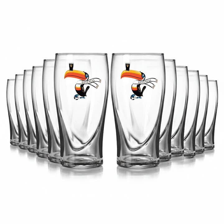 Guinness Soccer Glass – Special Edition (12 Pack) for wholesale by James Trading Group INC