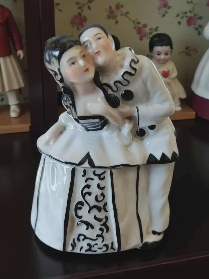 Godisask Pierrot & Colombine Art déco – Porslin för wholesale av Art Déco Style