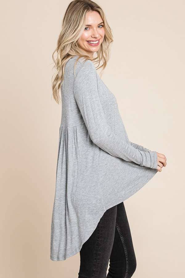 Culture Code - Wholesale Tunic - Women's - CAD1198L - CREW NECK SHIRRING BACK LSLV DRESS7