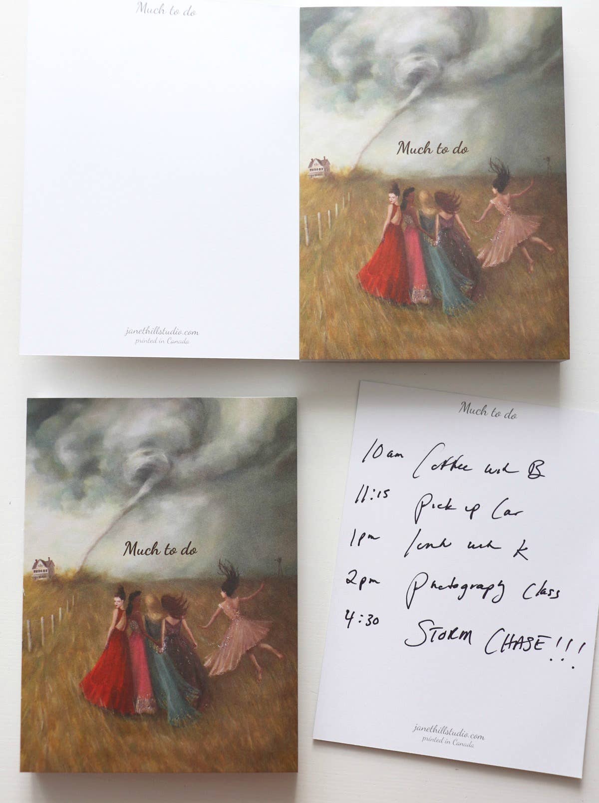 JANET HILL STUDIO - Wholesale Notepad - The Watch 'Much To Do' Tear-away Notepad2