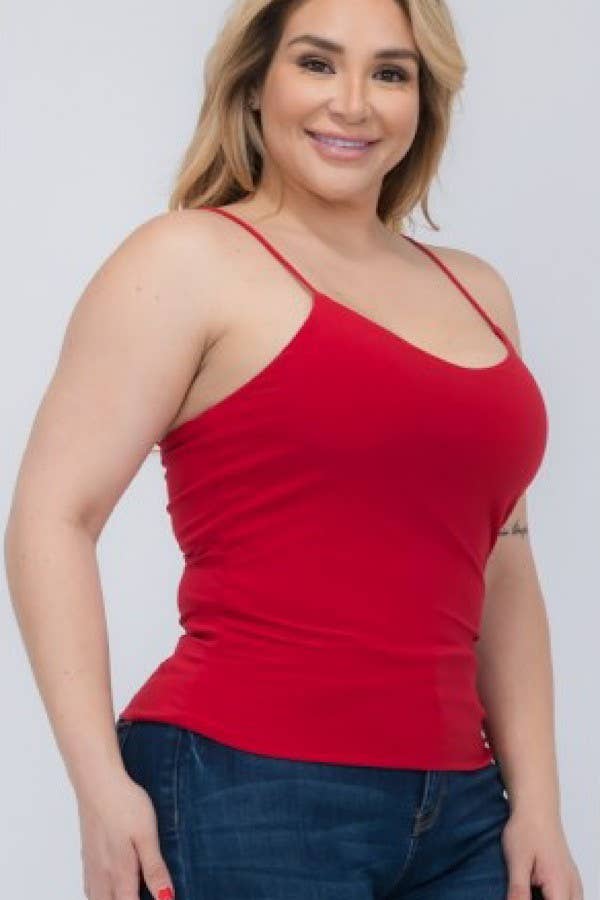 Curve Market - Vendita all'ingrosso Canotta - Donna - CANOTTA CAMI CON SPALLINE DOPPIE FODERATE TAGLIE FORTI4