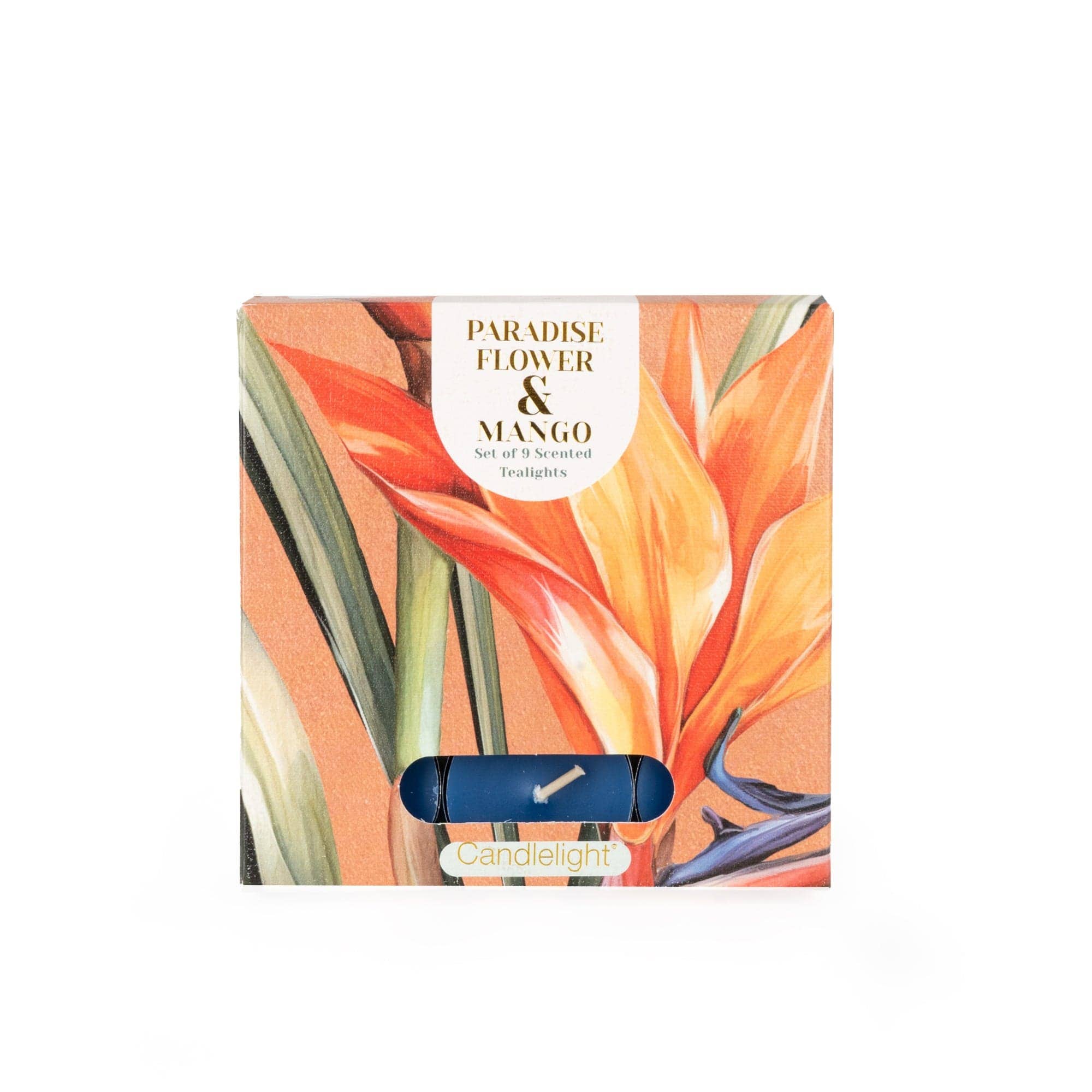 Candlelight Products Ltd - Wholesale Tea Light Candles - Set of 9 Scented Tealights - Paradise Flower & Mango 6PK0