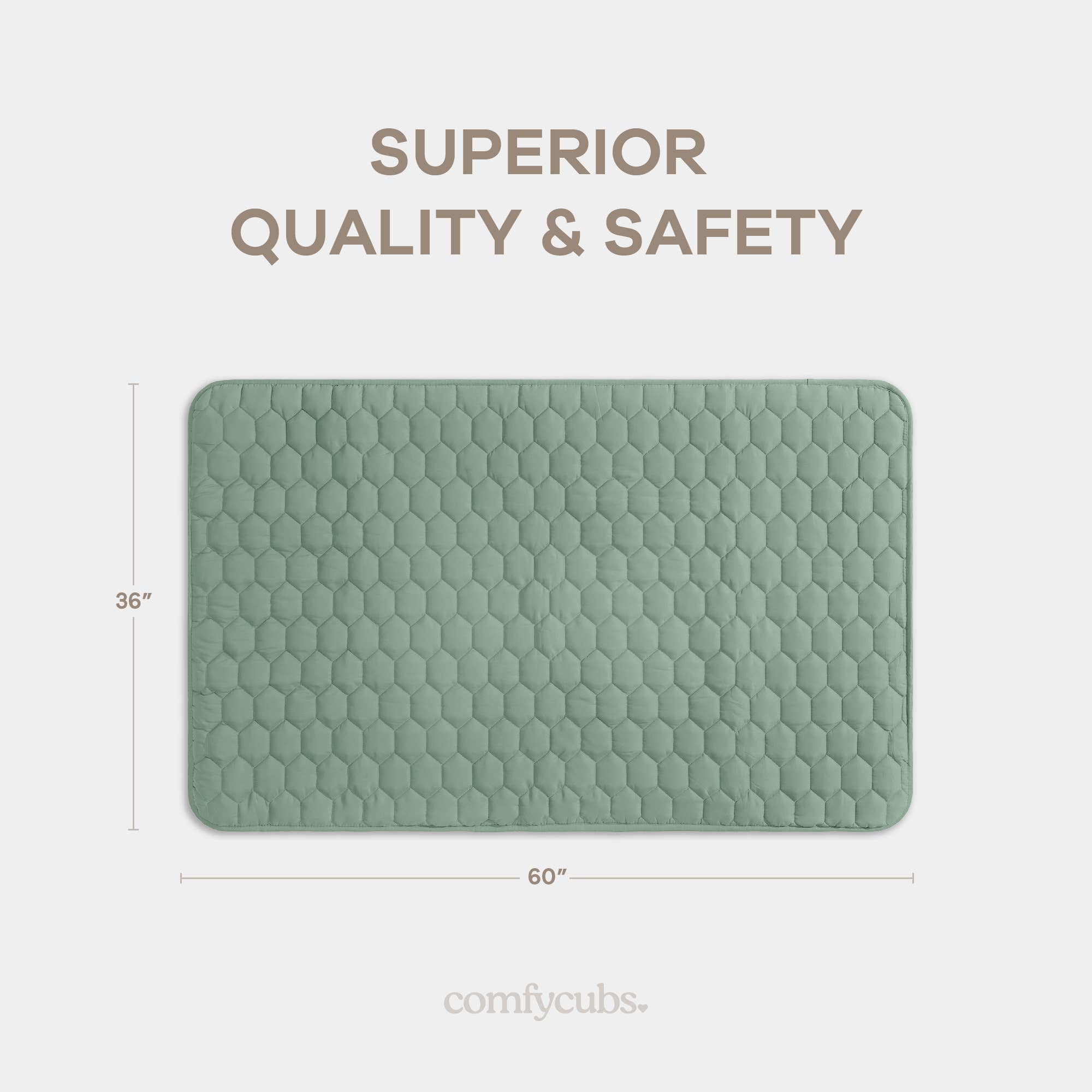 Comfy Cubs - Wholesale Play Mat - Kids & Baby - Premium Play Mat, Quilted Baby Mat for Floor by Comfy Cubs33