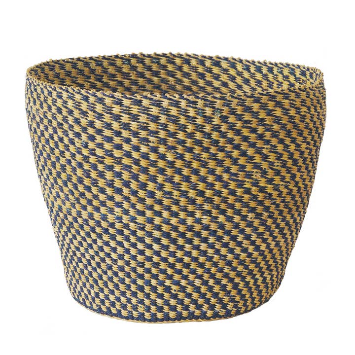 Storage Basket | Plant Basket | Handwoven Basket | blue for wholesale by SOLOKO