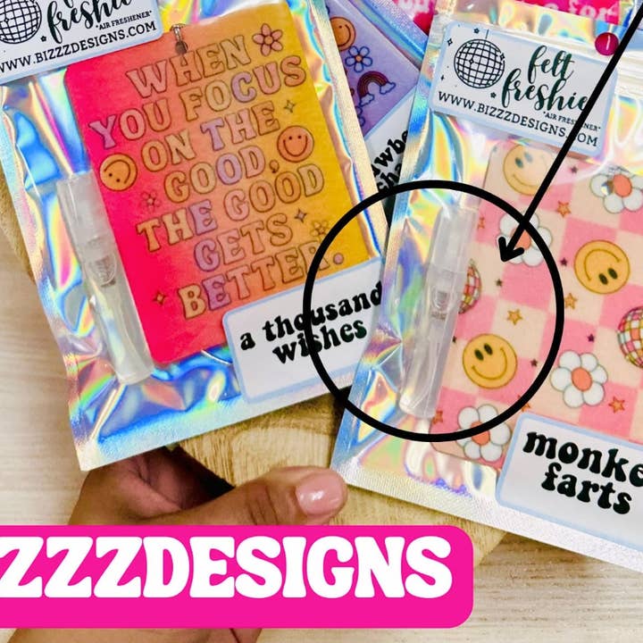 Bizzz Designs - Wholesale Car Freshener - Women’s - Refill 3ml Fragrance Bottle for our Felt Freshies0