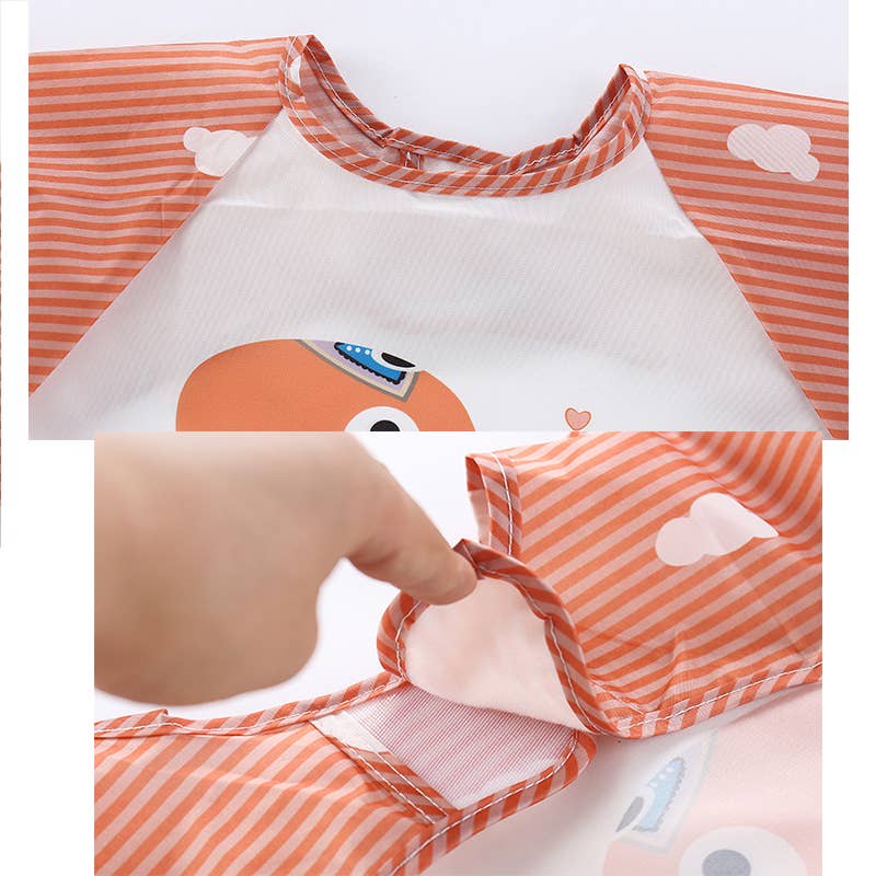 PatPat - Wholesale Bib - Baby - Baby Cartoon Animal Long Sleeve Waterproof Reversible Bibs2