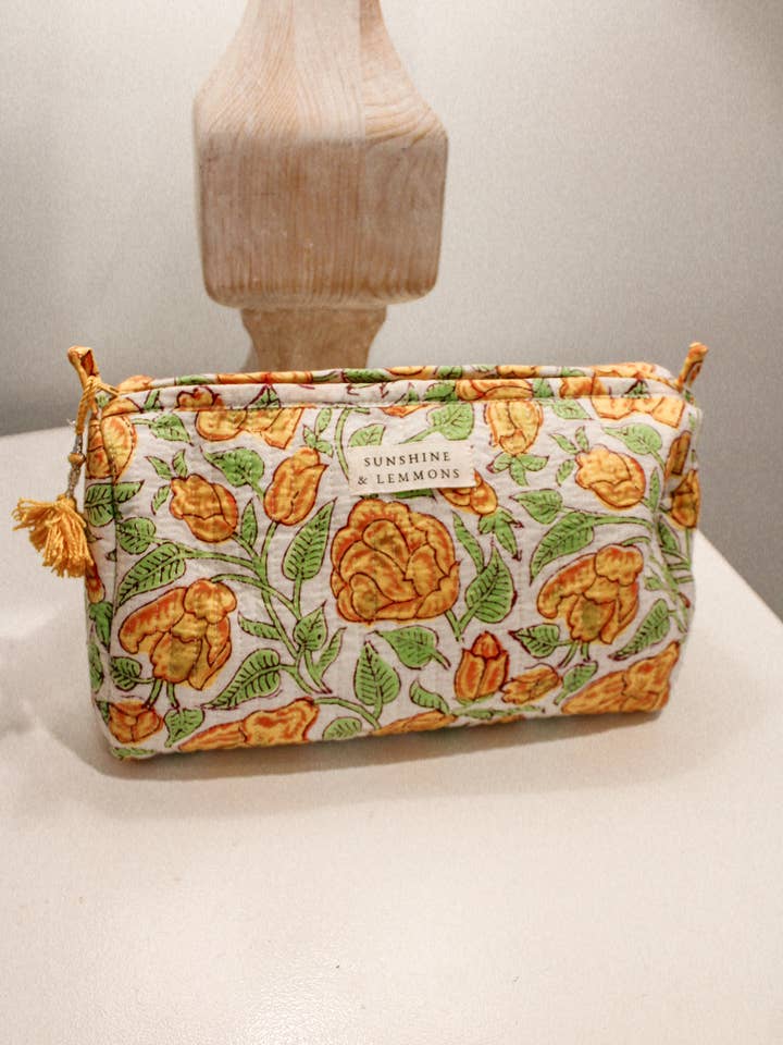 Clara Cosmetic Bag *PREORDER SHIPS 2/30* for wholesale by Sunshine & Lemmons