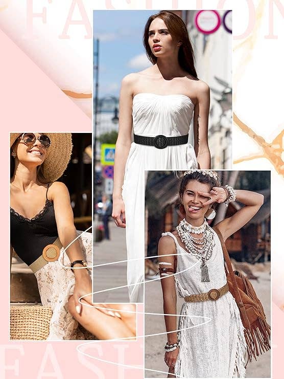 Crover - Wholesale Belt - Women's - Women's Straw Woven Elastic Belt 5