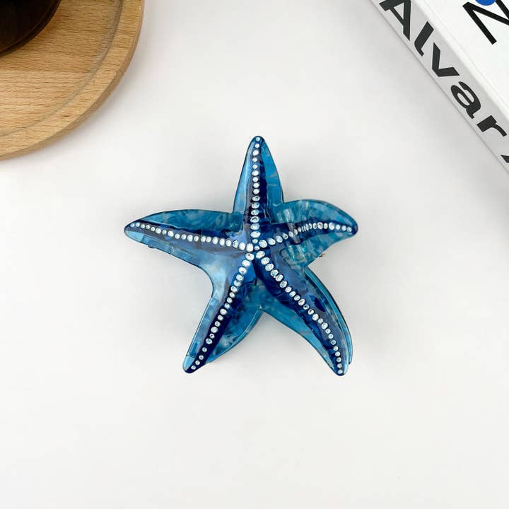 TheDivaSoap - Wholesale Hair Clip - Women's - Starfish Hair Clip, Acetate Claw Clip
