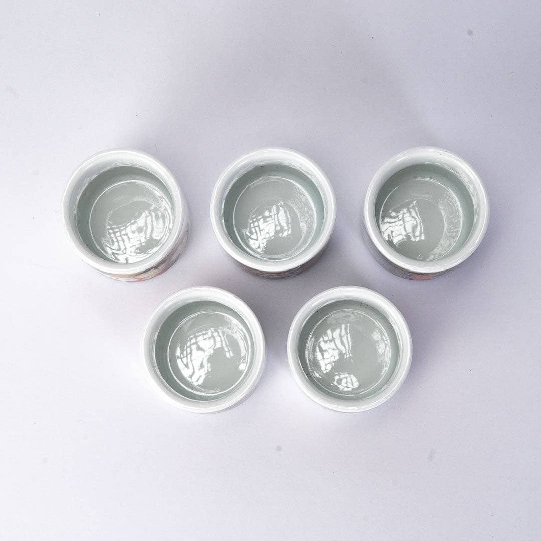 Urban Tokyo - Wholesale Coffee Mug - 5 Piece 1.5oz Sake Cup Gift Set Japan Edo JP (1/60)3